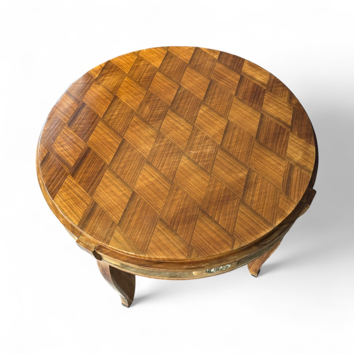 Art Deco Pedestal Table – Attributed To Jules Leleu (circa 1940)-photo-2