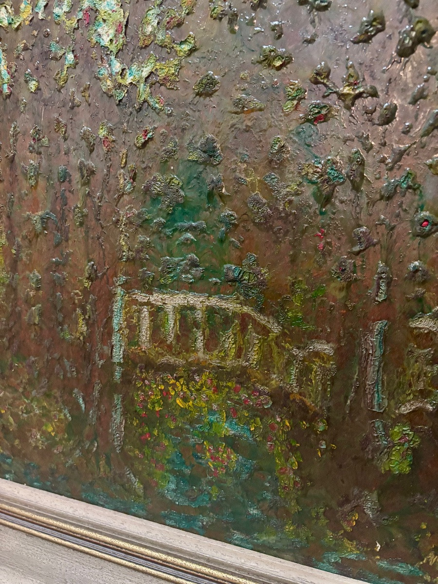 M. Bonnafous – “La passerelle du château”, Saint-Papoul (Aude), vers 1960-photo-3