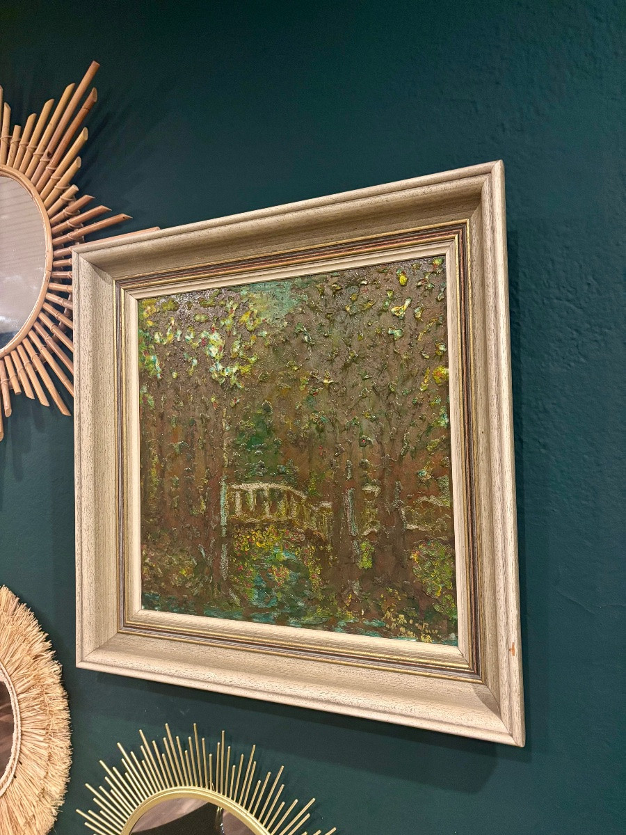 M. Bonnafous – “La passerelle du château”, Saint-Papoul (Aude), vers 1960-photo-2