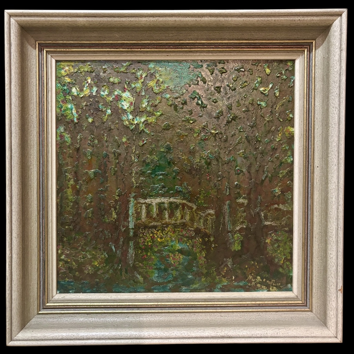 M. Bonnafous – “La passerelle du château”, Saint-Papoul (Aude), vers 1960