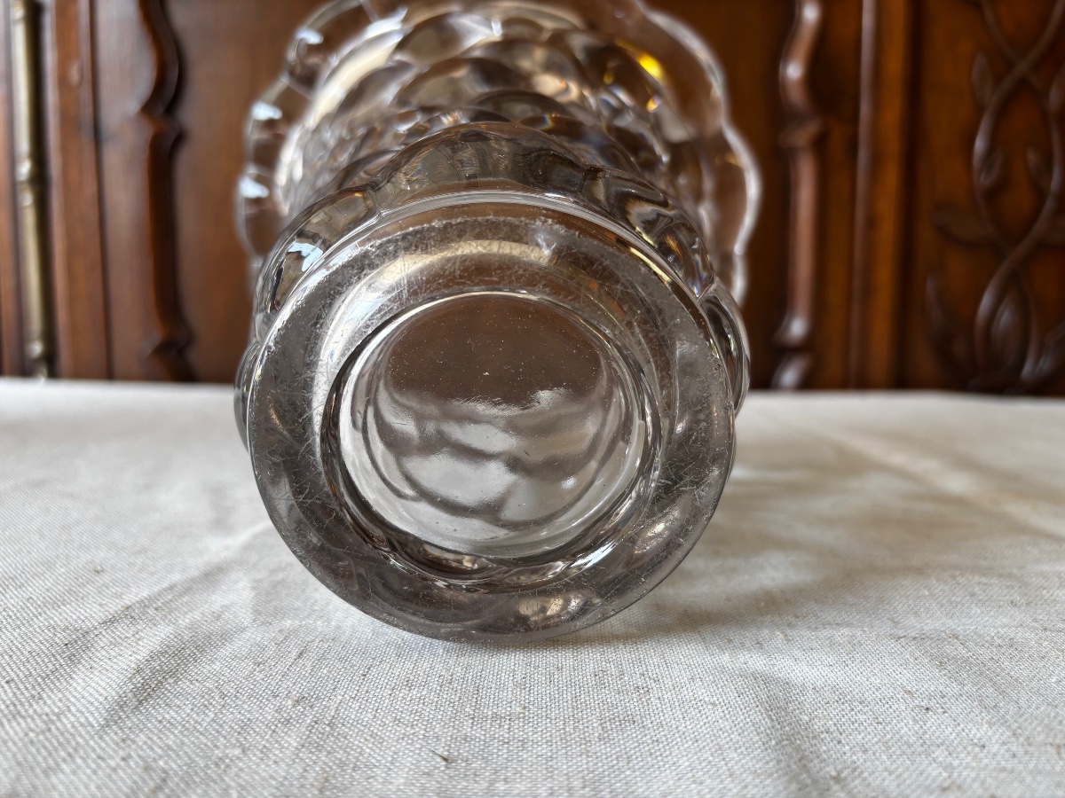 "turtle" Vase, Made Of Cast Crystal; French Craftsmanship, Circa 1950-photo-4