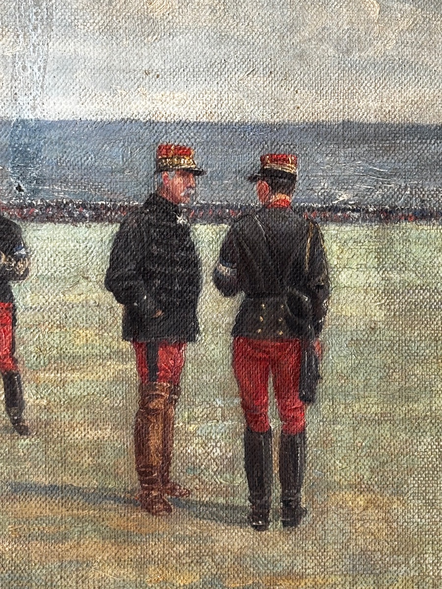  Émile Chepfer (1876-1944) – Préparation à la bataille, huile sur toile. Maréchal LYAUTEY -photo-3