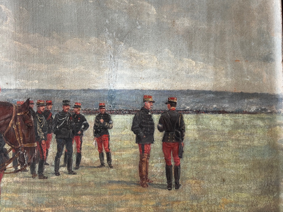  Émile Chepfer (1876-1944) – Préparation à la bataille, huile sur toile. Maréchal LYAUTEY -photo-4