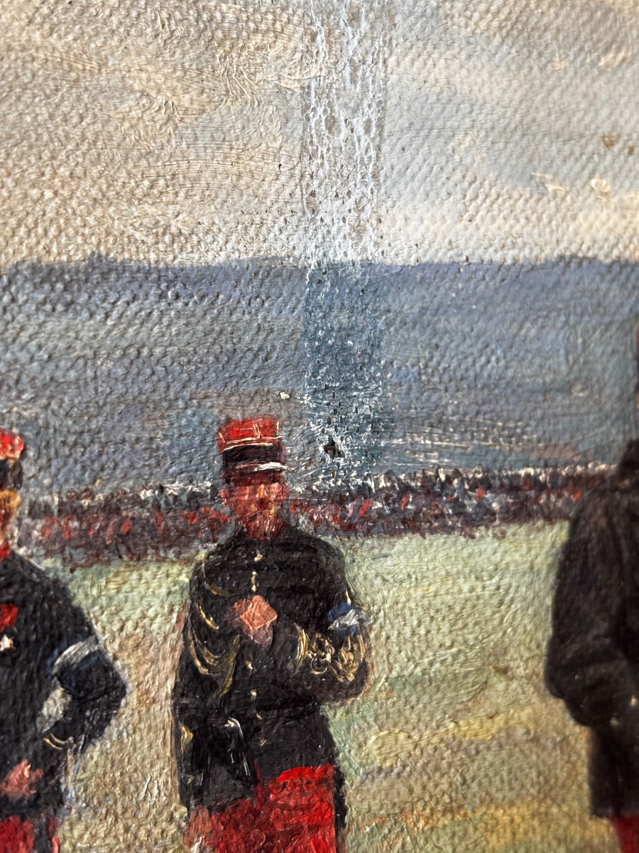  Émile Chepfer (1876-1944) – Préparation à la bataille, huile sur toile. Maréchal LYAUTEY -photo-8