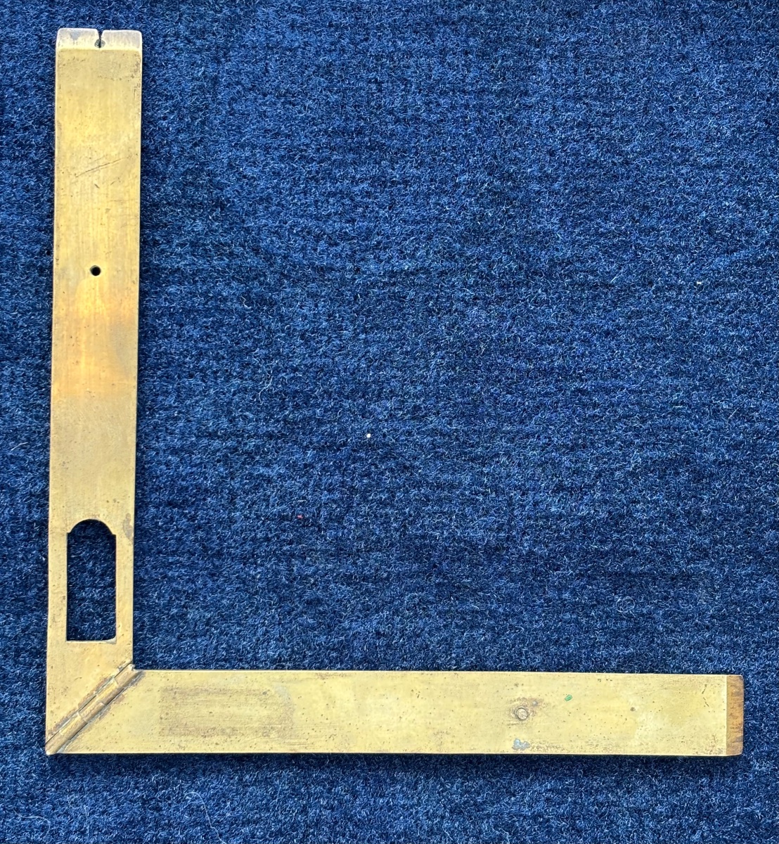 Équerre en laiton signée Cadot 1744 – Instrument scientifique XVIIIe siècle-photo-5