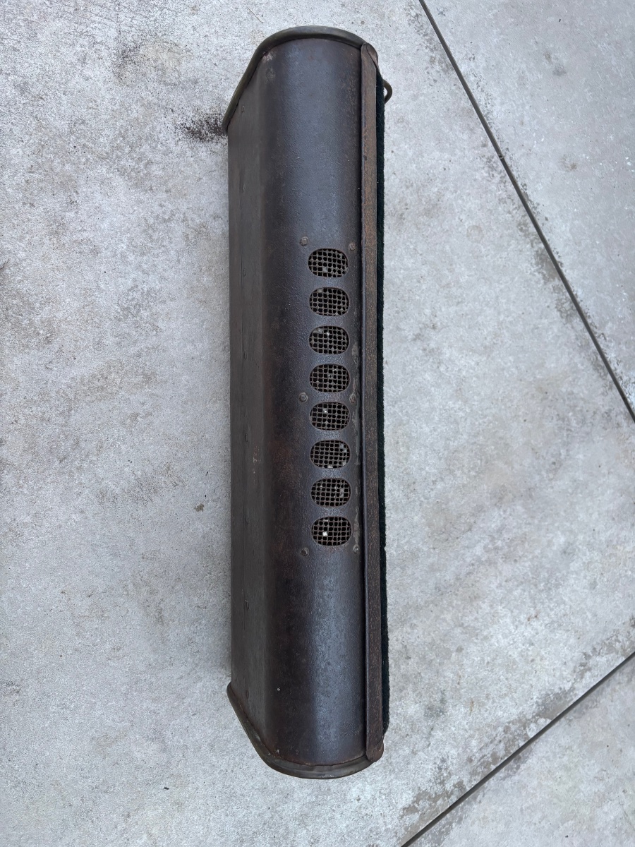 Large Vintage Car Heater Made Of Brass And Fabric - J. Lefranc Paris - Circa 1920-photo-4