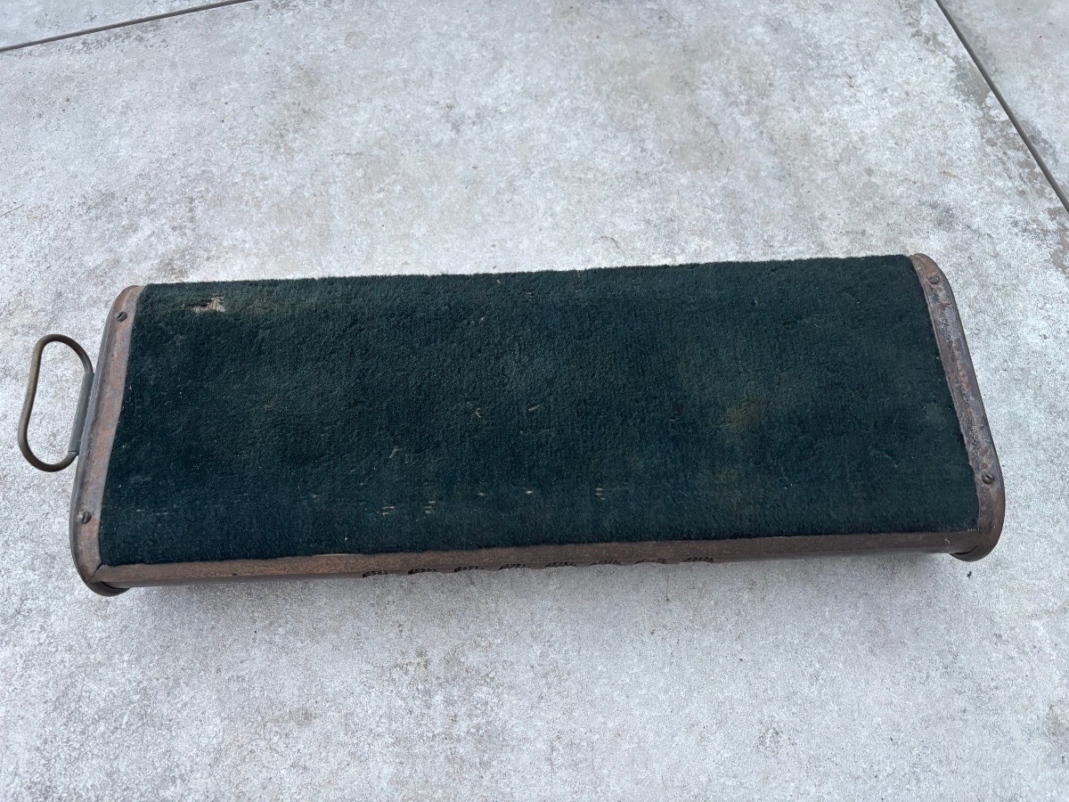 Large Vintage Car Heater Made Of Brass And Fabric - J. Lefranc Paris - Circa 1920-photo-4