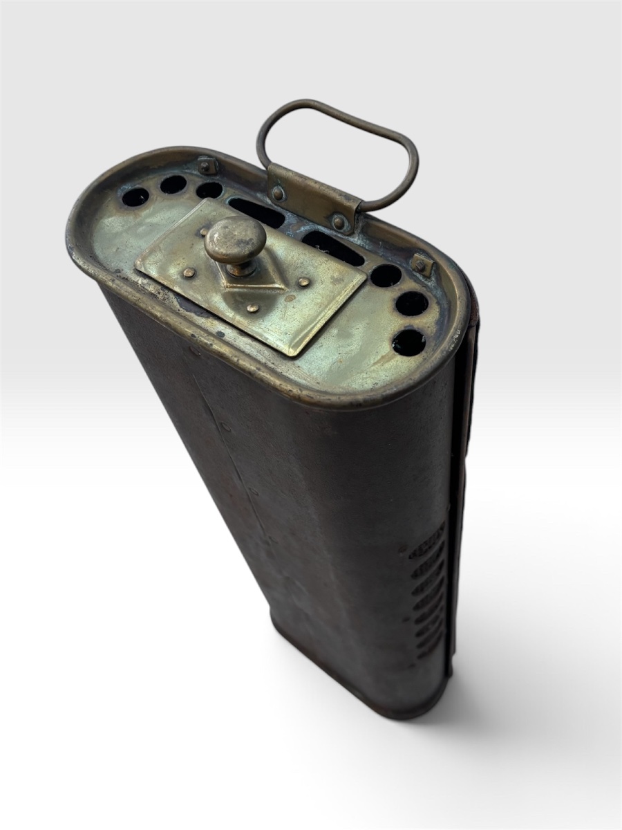 Large Vintage Car Heater Made Of Brass And Fabric - J. Lefranc Paris - Circa 1920