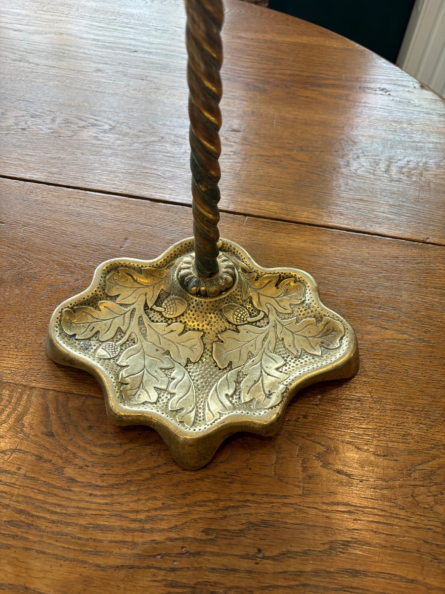 Serviteur de cheminée Napoléon III en bronze et fer – XIXe siècle-photo-3