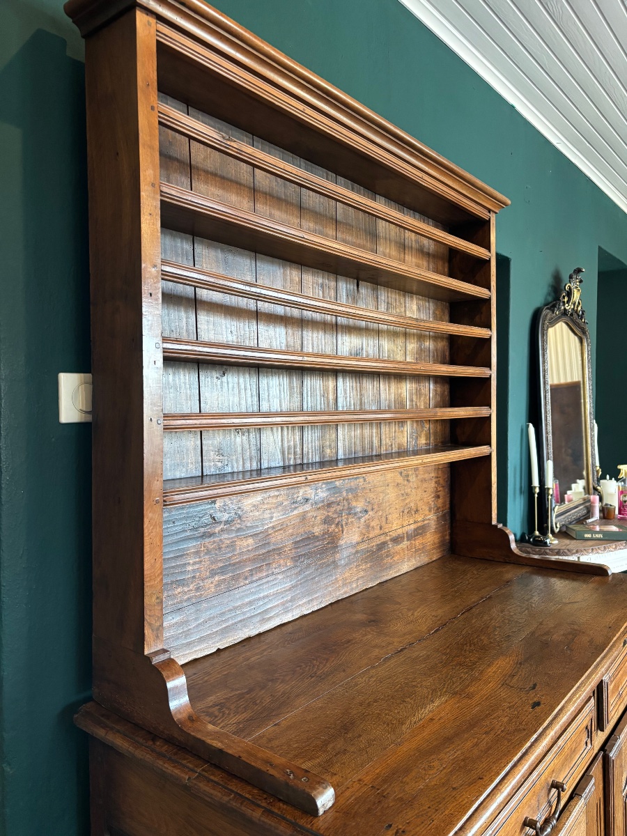 Lorraine-style Dresser Made Of Oak, Walnut, And Poplar—remiremont Region, Early 19th Century-photo-2