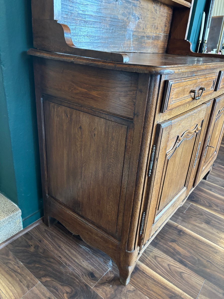 Lorraine-style Dresser Made Of Oak, Walnut, And Poplar—remiremont Region, Early 19th Century-photo-3