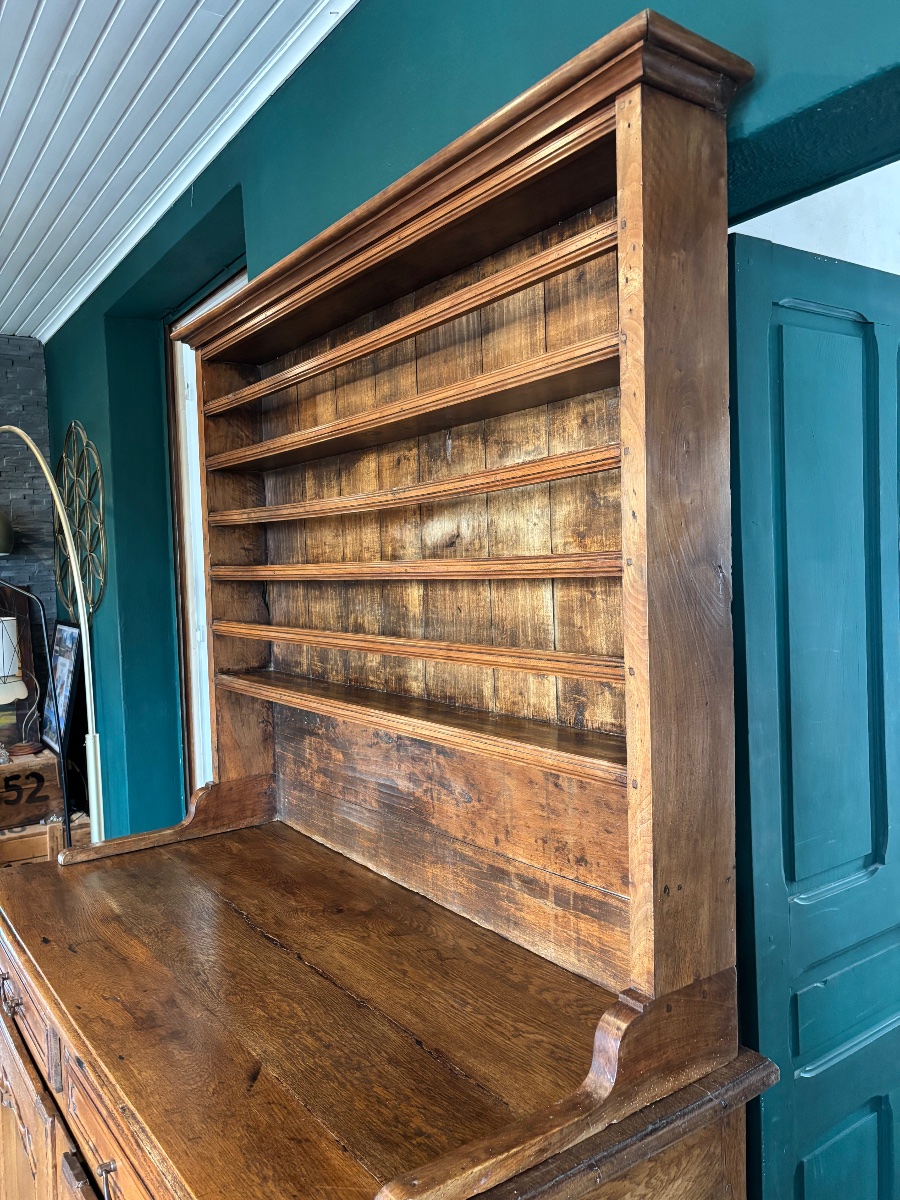 Lorraine-style Dresser Made Of Oak, Walnut, And Poplar—remiremont Region, Early 19th Century-photo-1