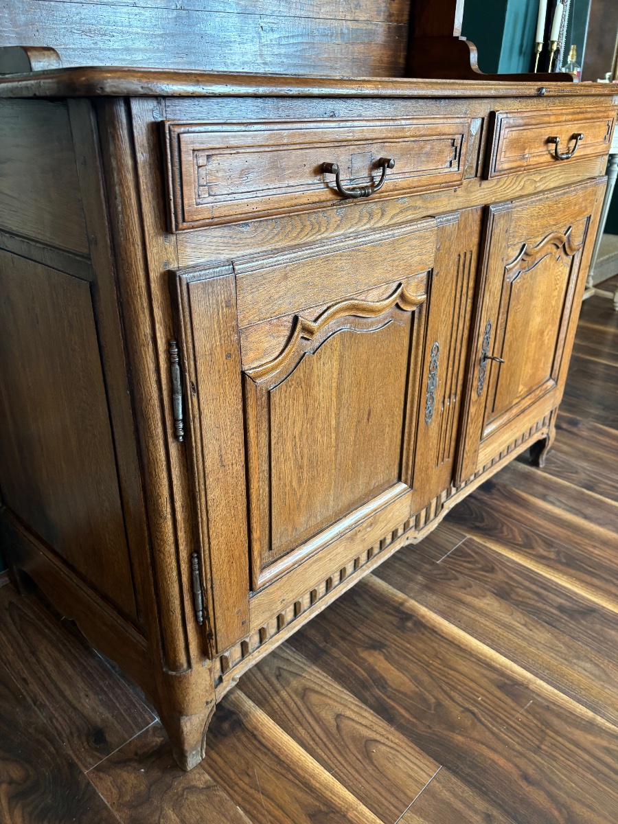 Lorraine-style Dresser Made Of Oak, Walnut, And Poplar—remiremont Region, Early 19th Century-photo-2