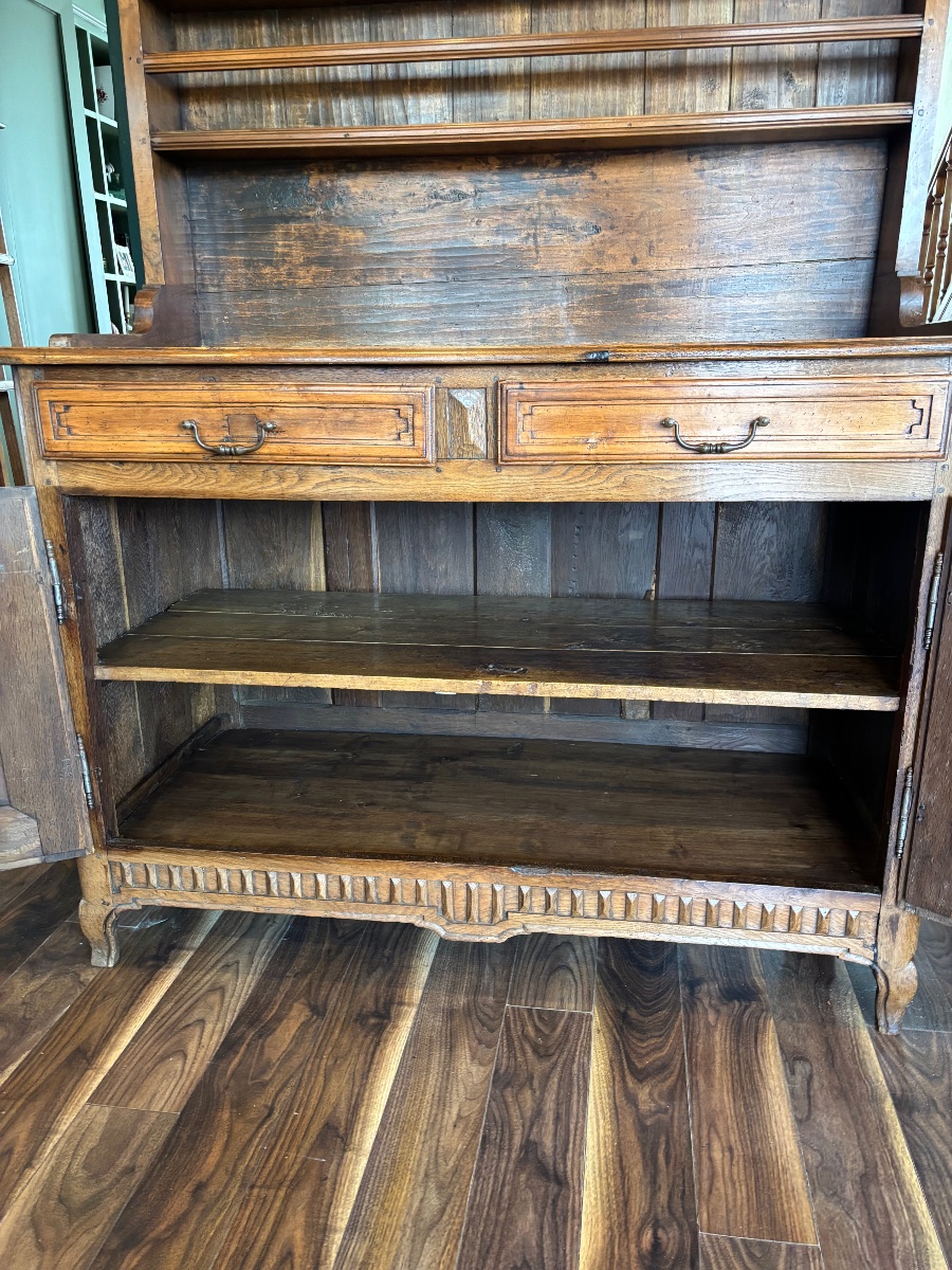 Lorraine-style Dresser Made Of Oak, Walnut, And Poplar—remiremont Region, Early 19th Century-photo-4