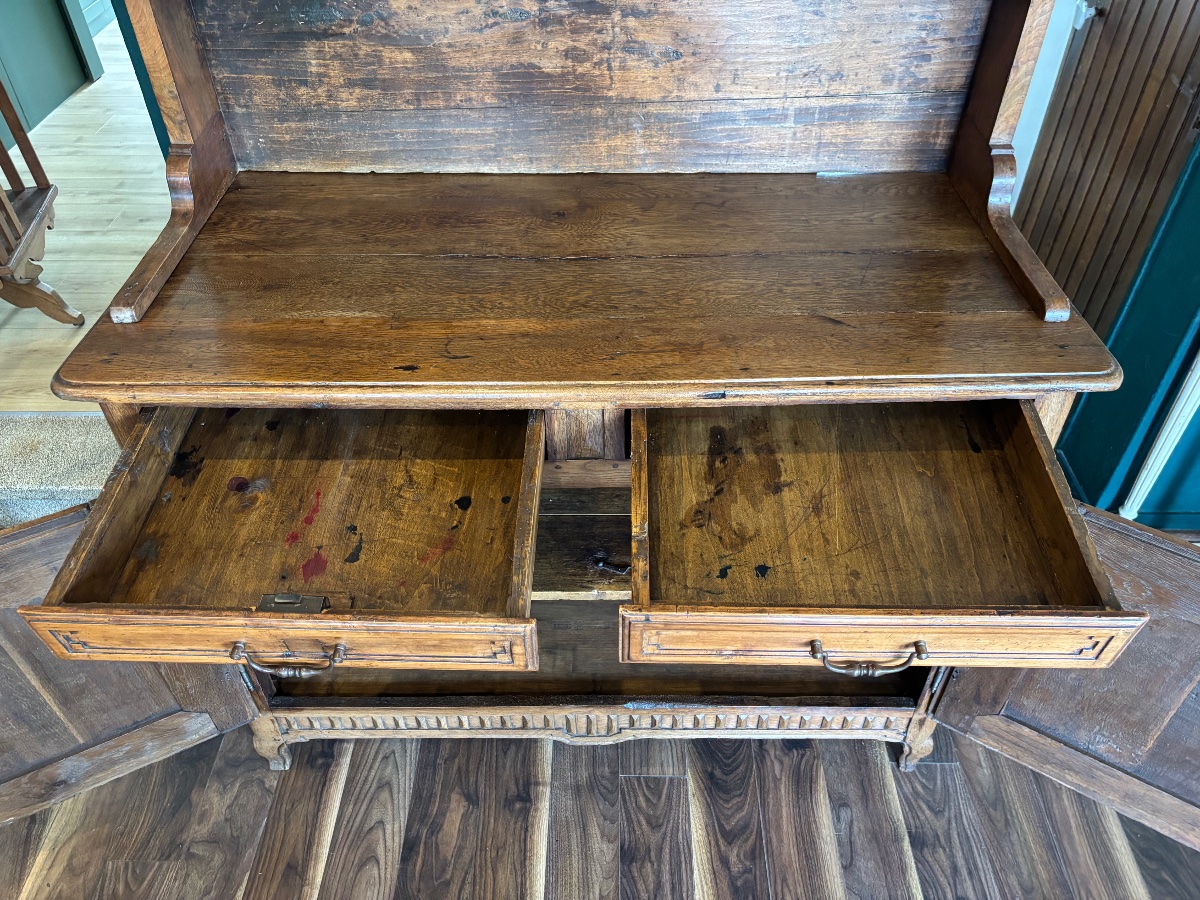 Lorraine-style Dresser Made Of Oak, Walnut, And Poplar—remiremont Region, Early 19th Century-photo-7
