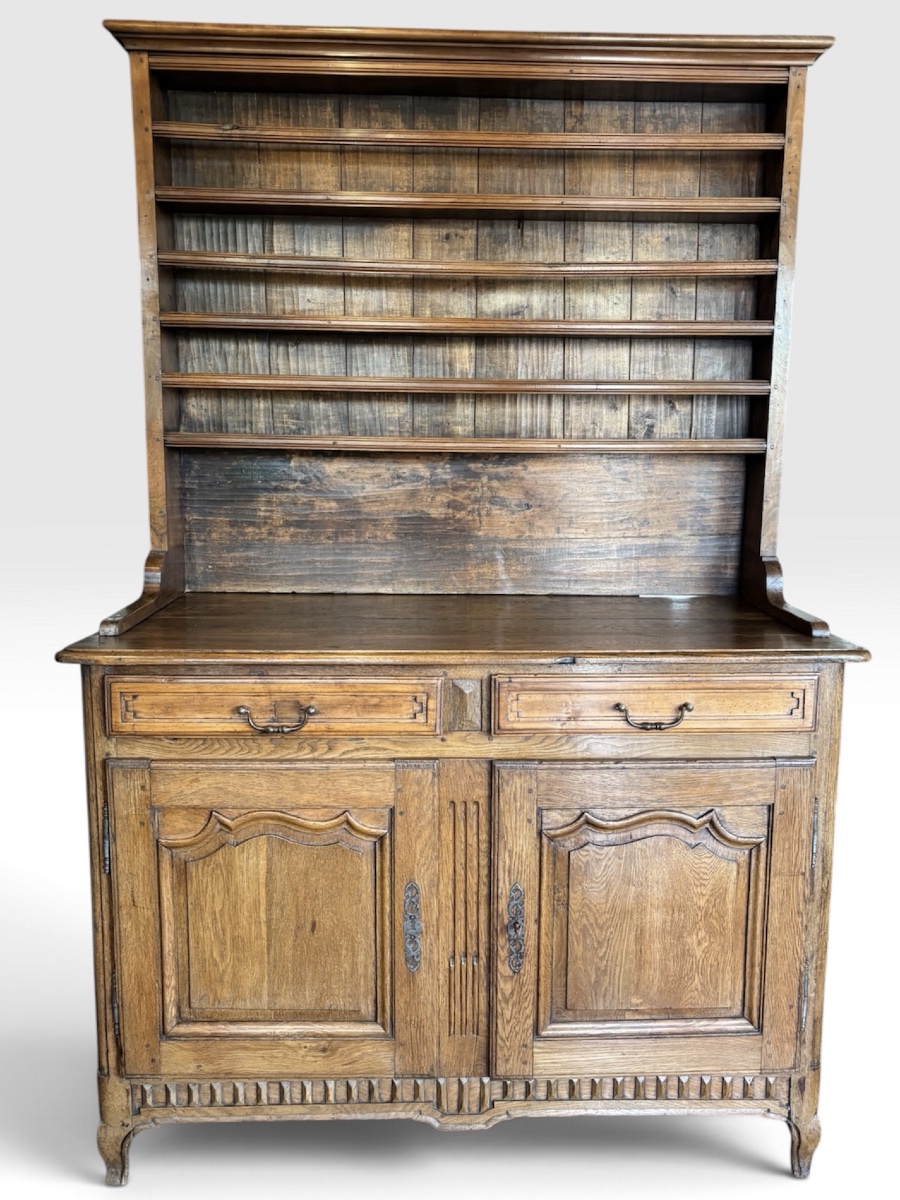 Lorraine-style Dresser Made Of Oak, Walnut, And Poplar—remiremont Region, Early 19th Century