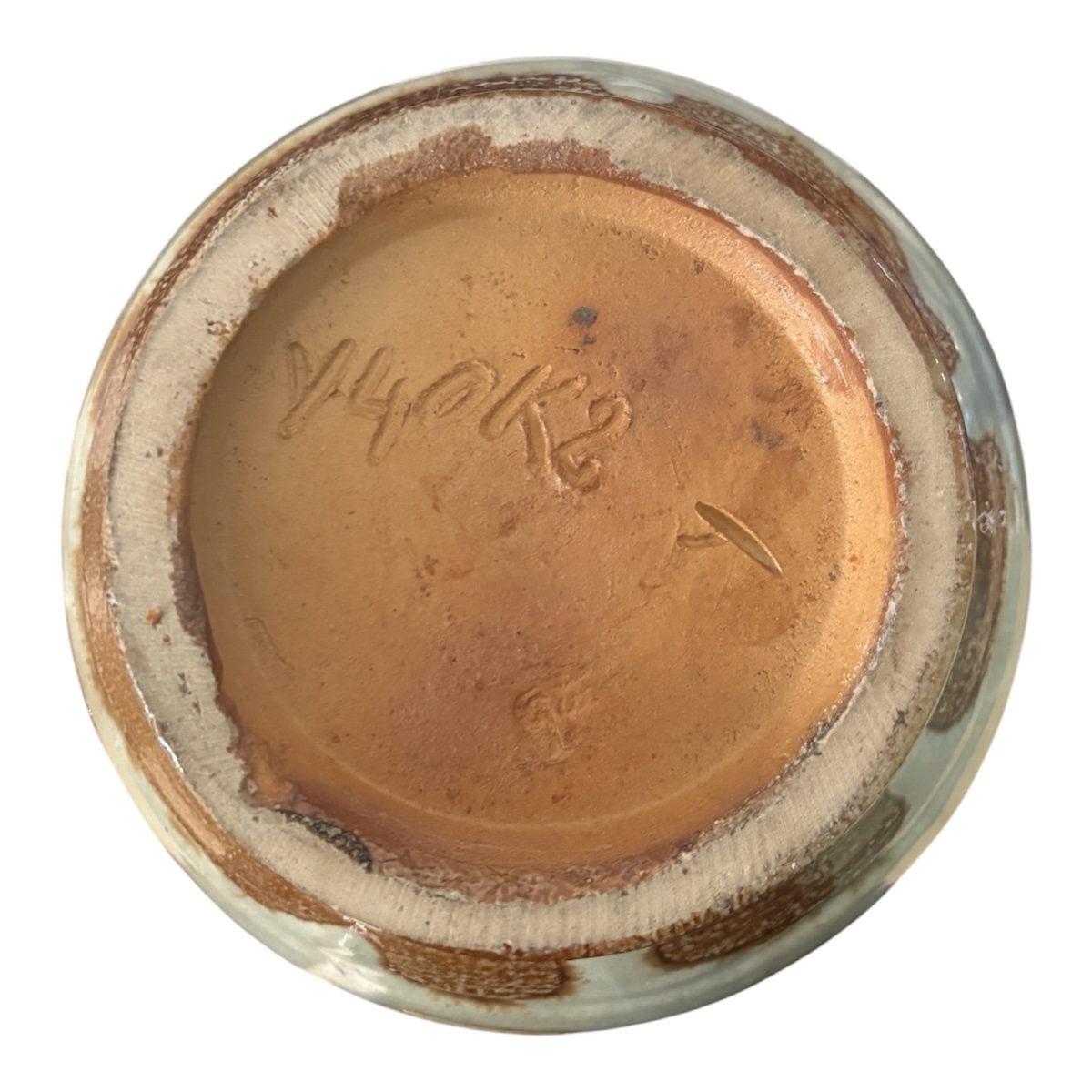 Large Glazed Stoneware Vase - Roger Guérin (belgium)-photo-4
