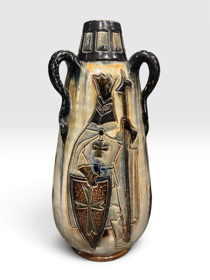 Large Glazed Stoneware Vase - Roger Guérin (belgium)