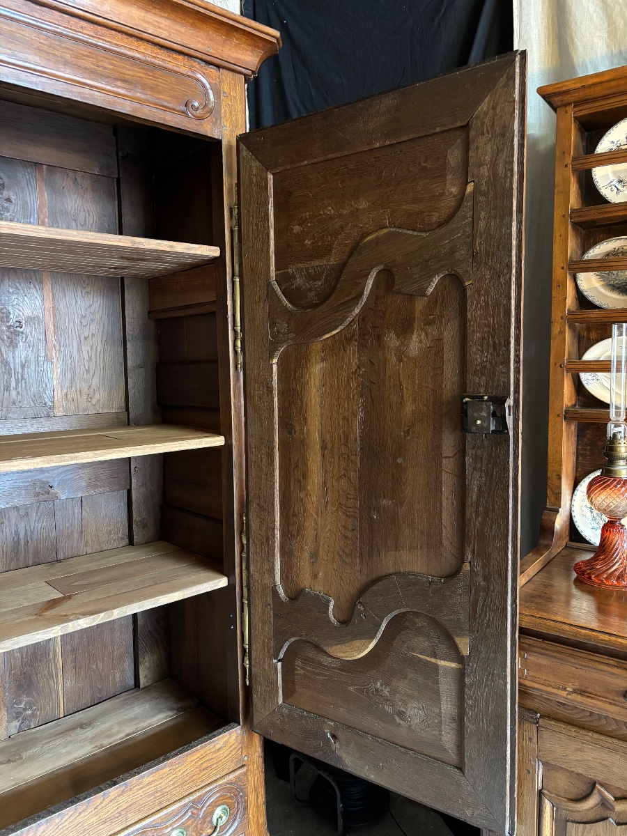 Armoire Lorraine région du Xaintois milieu XIXe en chêne -photo-3