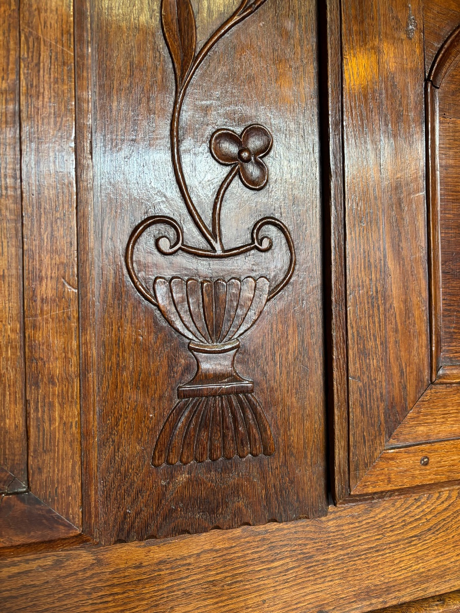 Armoire Lorraine région du Xaintois milieu XIXe en chêne -photo-6