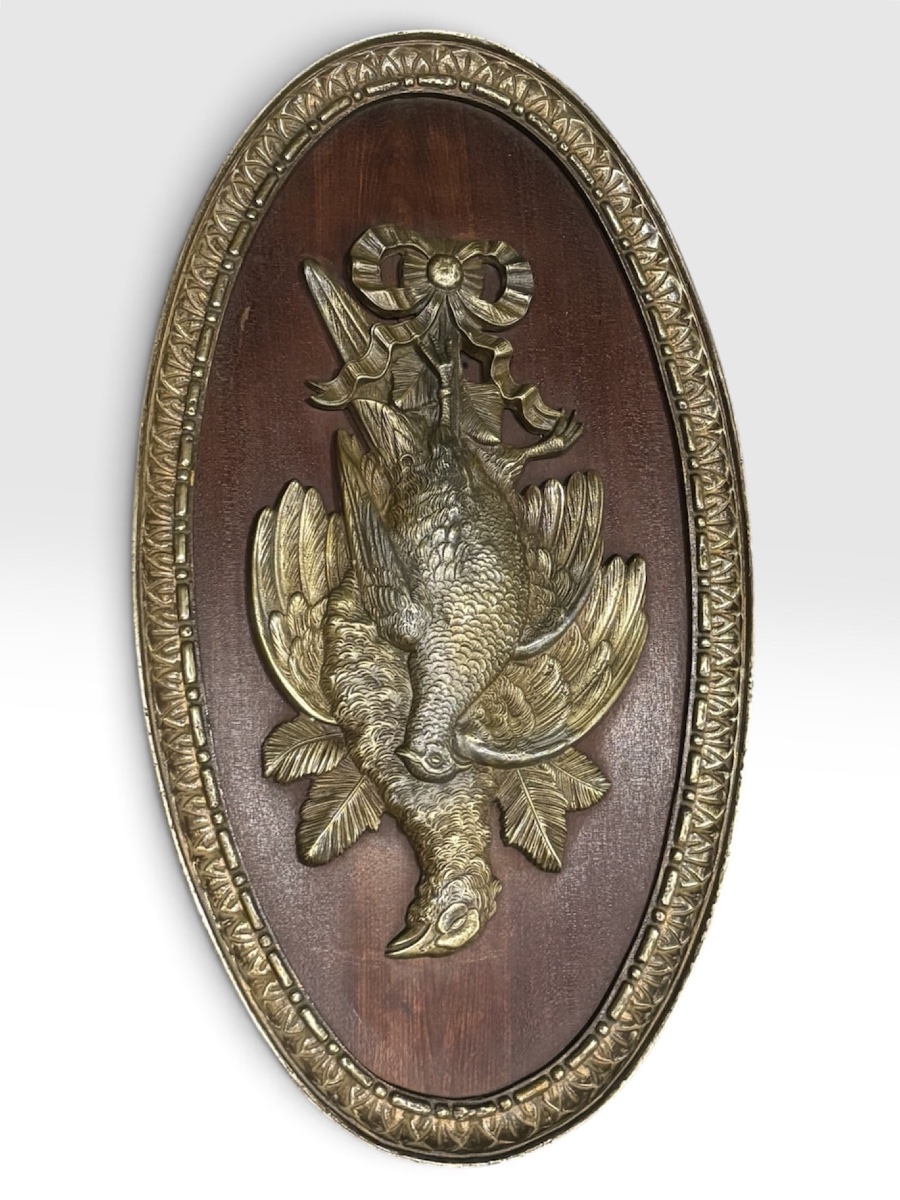 Pair Of Bronze Hunting Medallions, Louis XVI Style - Hunting-photo-2