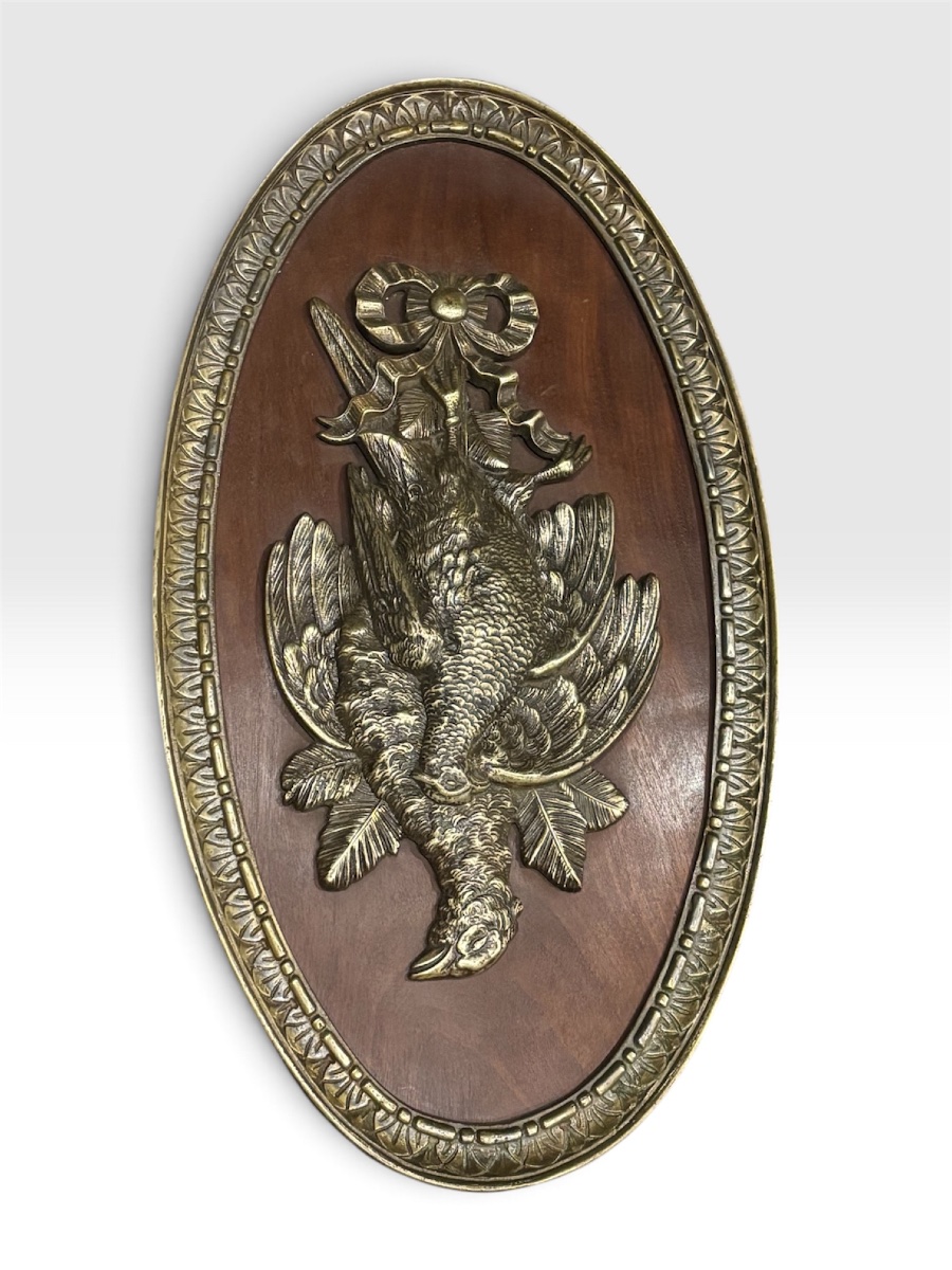Pair Of Bronze Hunting Medallions, Louis XVI Style - Hunting-photo-3