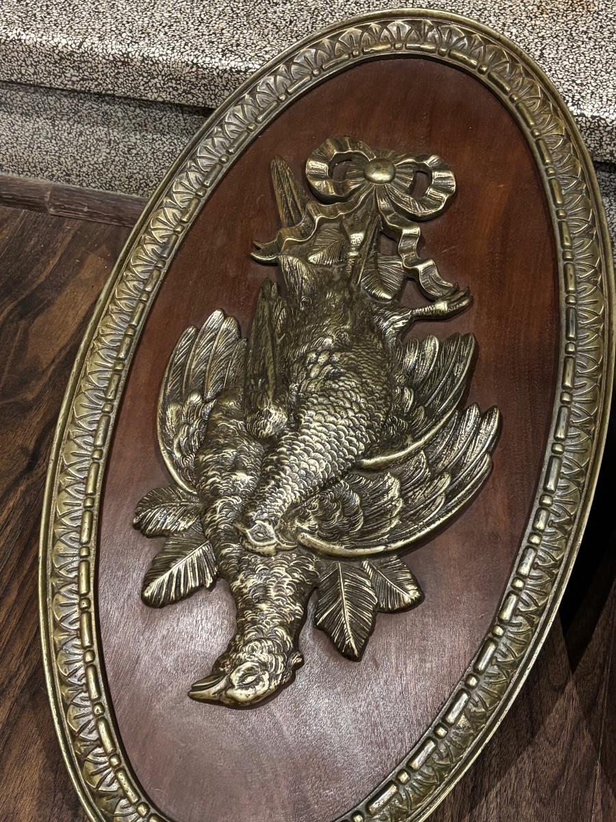 Pair Of Bronze Hunting Medallions, Louis XVI Style - Hunting-photo-5