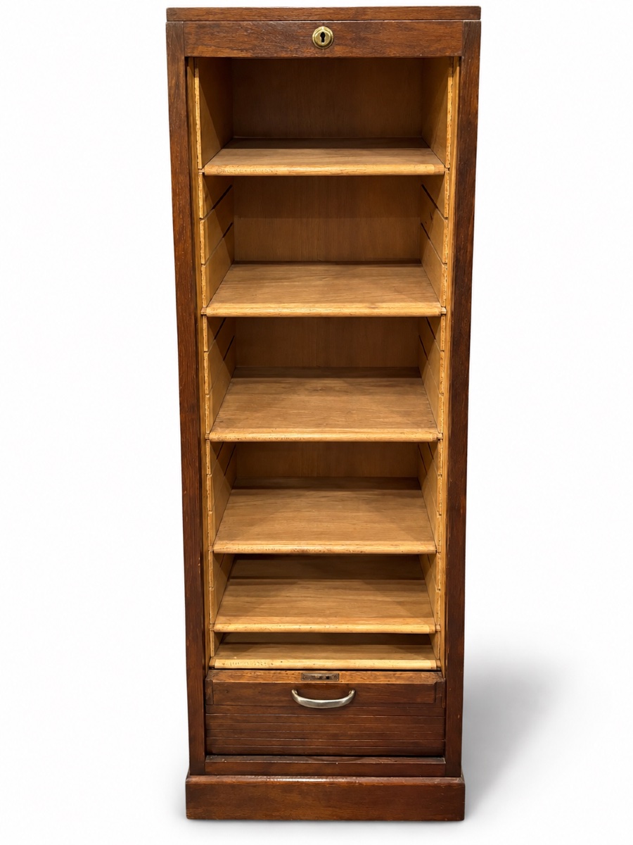 Wooden Desk Filing Cabinet, 1950s-photo-2