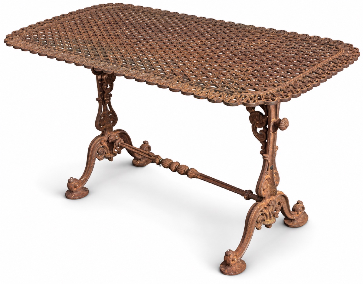 Table de bistrot en fonte XIX ème siècle 