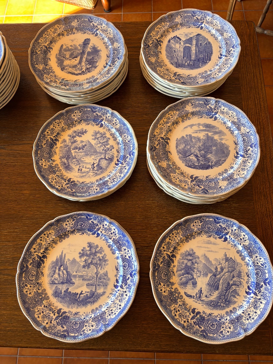 Service de table Villeroy & Boch Burgenland bleu – 68 pièces-photo-2