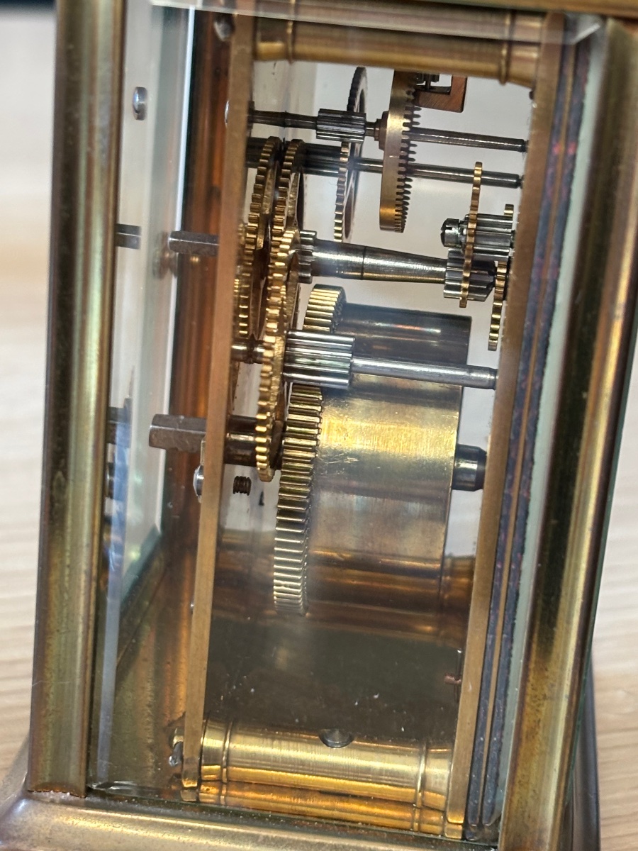 Pendule d’officier en laiton vers 1850-photo-6