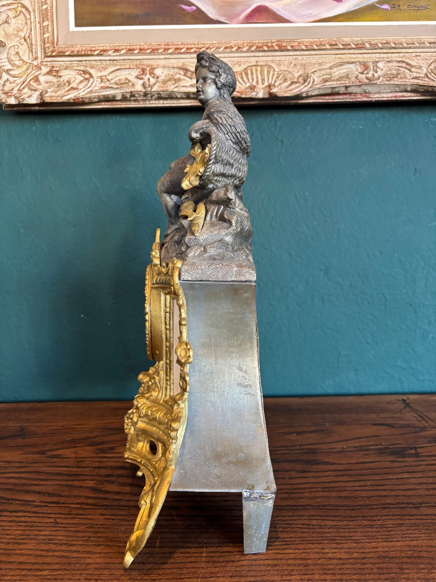 Napoleon III-style Clock With A Cherub Regulator—second Half Of The 19th Century-photo-3