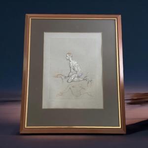 Corps En Tension – Lithographie Signée De Leonor Fini (1906-1996)