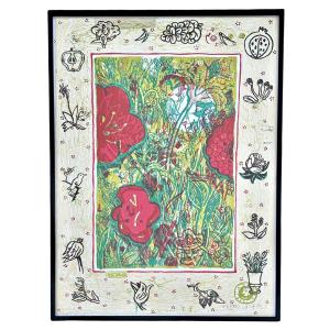 ATak (Georg Barber, 1967) – Fleurs et Plantes – Sérigraphie originale signée & numérotée (74/10
