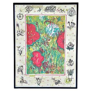 ATak (Georg Barber, 1967) – Fleurs et Plantes – Sérigraphie originale signée & numérotée (74/10