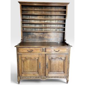 Lorraine-style Dresser Made Of Oak, Walnut, And Poplar—remiremont Region, Early 19th Century