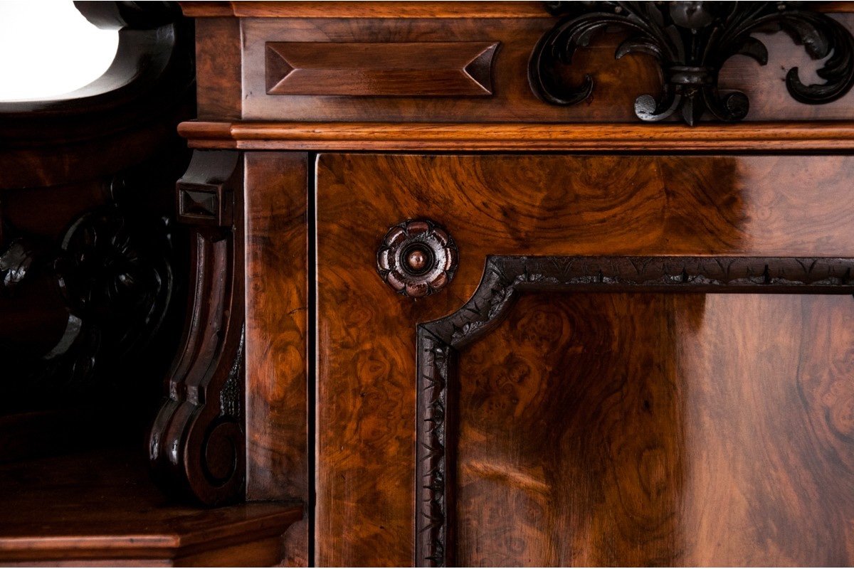 Corner Dresser In Walnut, Circa 1900.-photo-3