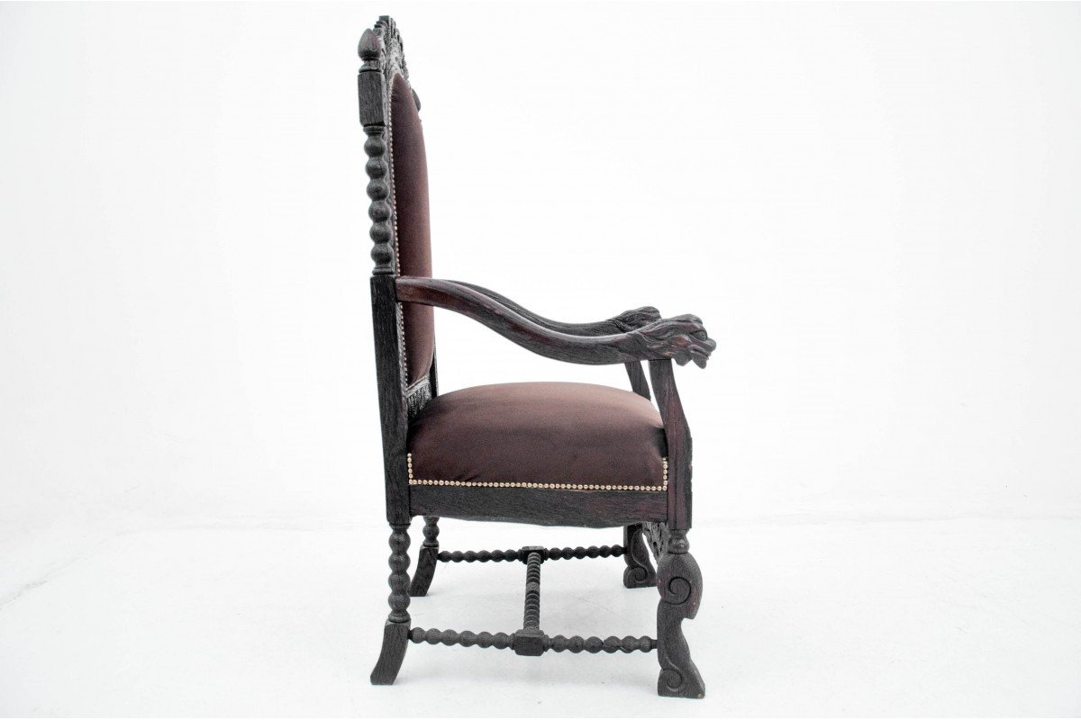 Fauteuil - Trône, Europe Occidentale, Vers 1910.-photo-1