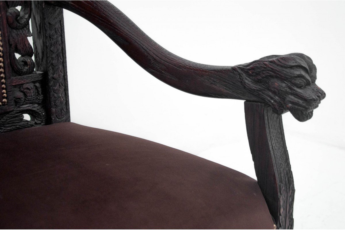 Fauteuil - Trône, Europe Occidentale, Vers 1910.-photo-3