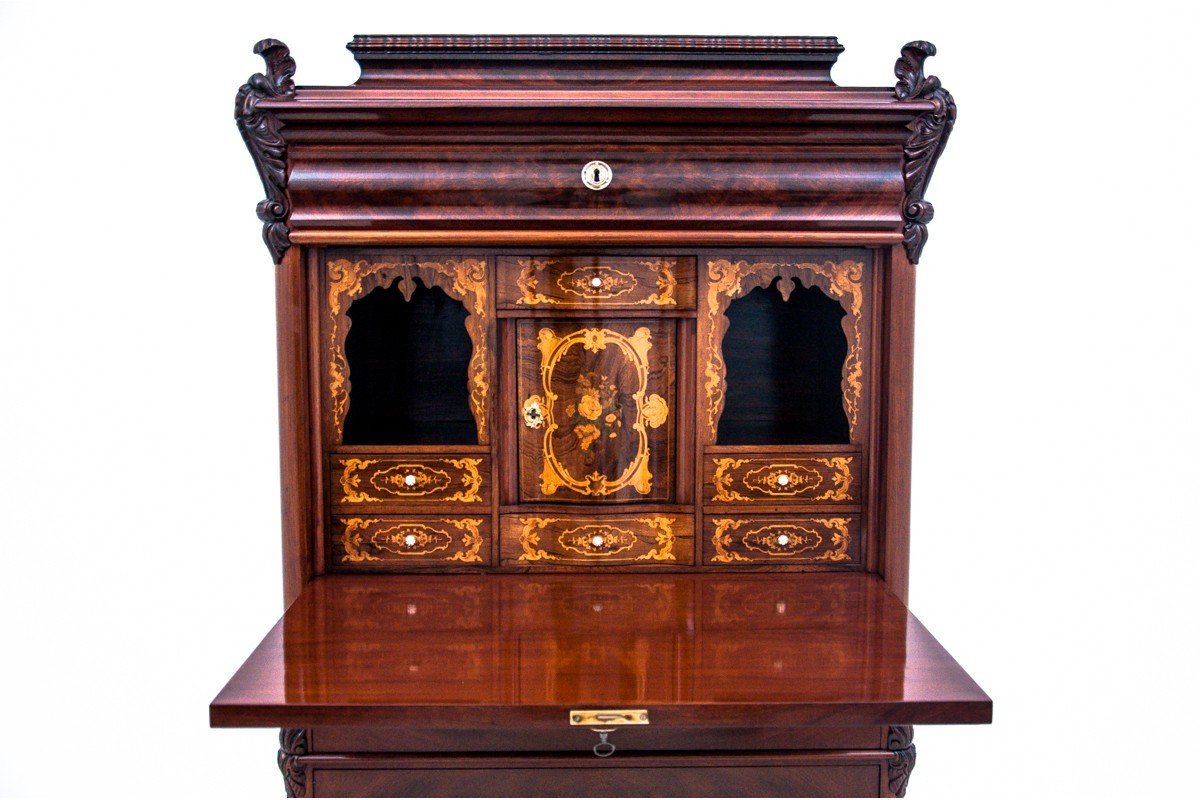 Antique Secretaire, Northern Europe, Circa 1850.-photo-3