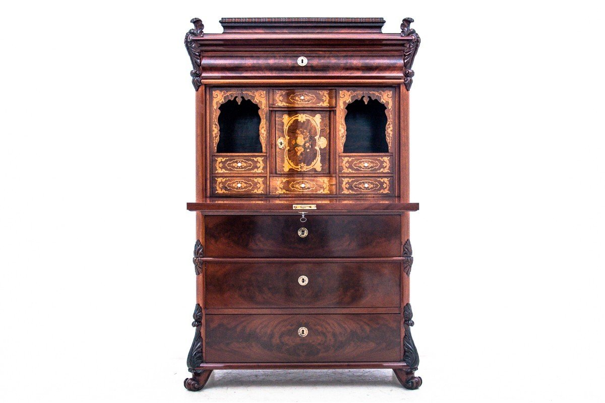 Antique Secretaire, Northern Europe, Circa 1850.