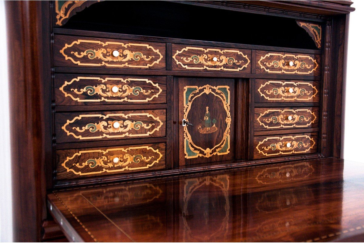 Antique Secretaire, Northern Europe, Circa 1860. After Renovation.-photo-7