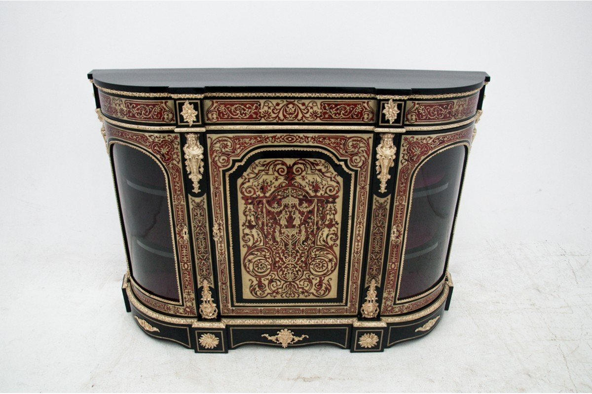 Cabinet Boulle, France, Vers 1860.-photo-2