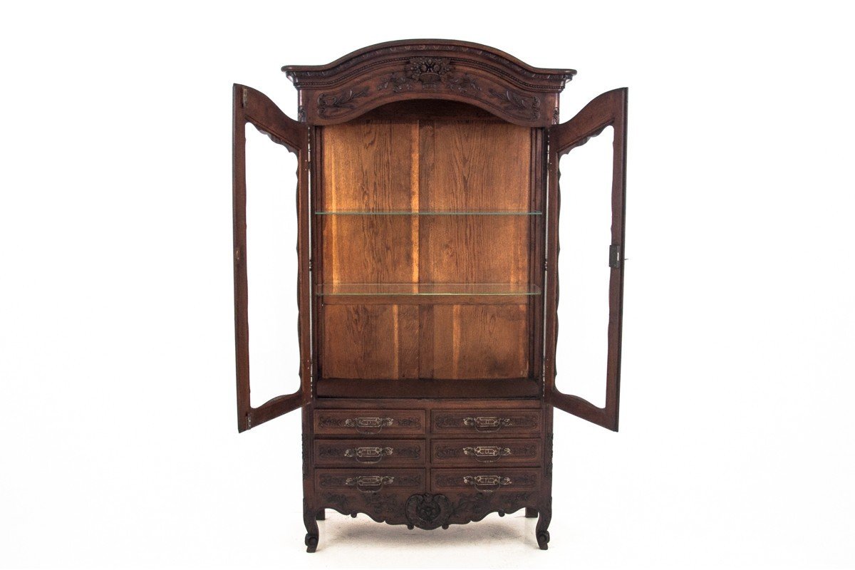 Bookcase In Carved Wood, France, Circa 1850.-photo-3