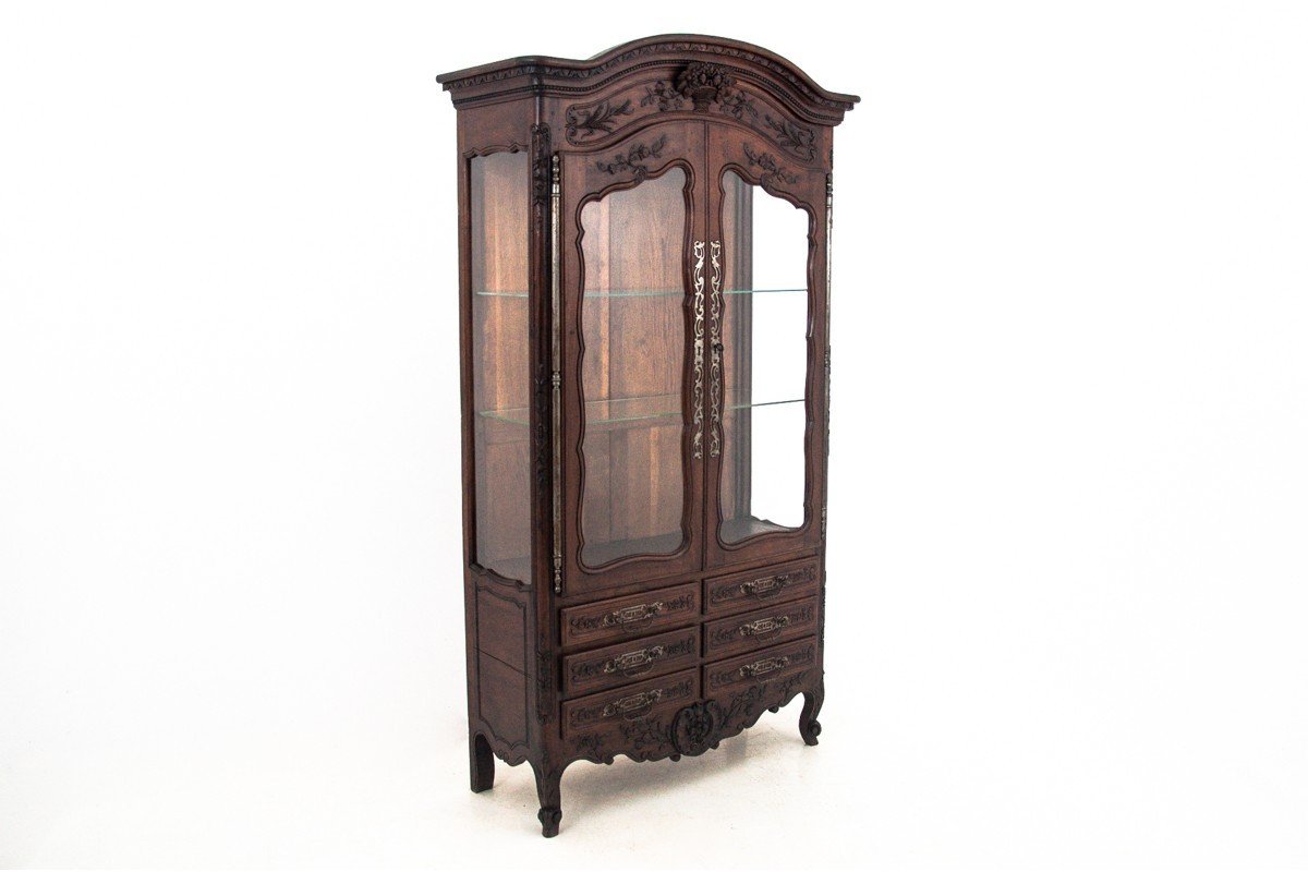 Bookcase In Carved Wood, France, Circa 1850.-photo-4