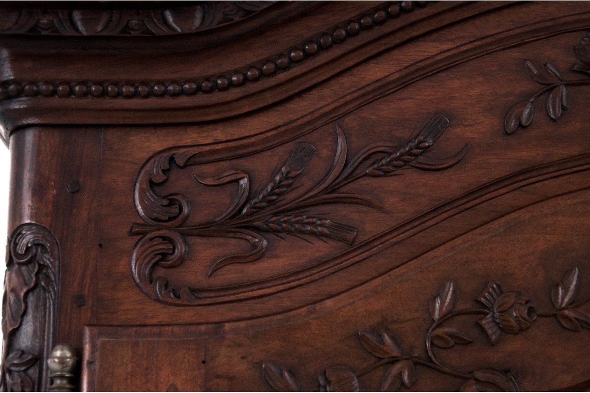 Bookcase In Carved Wood, France, Circa 1850.-photo-6