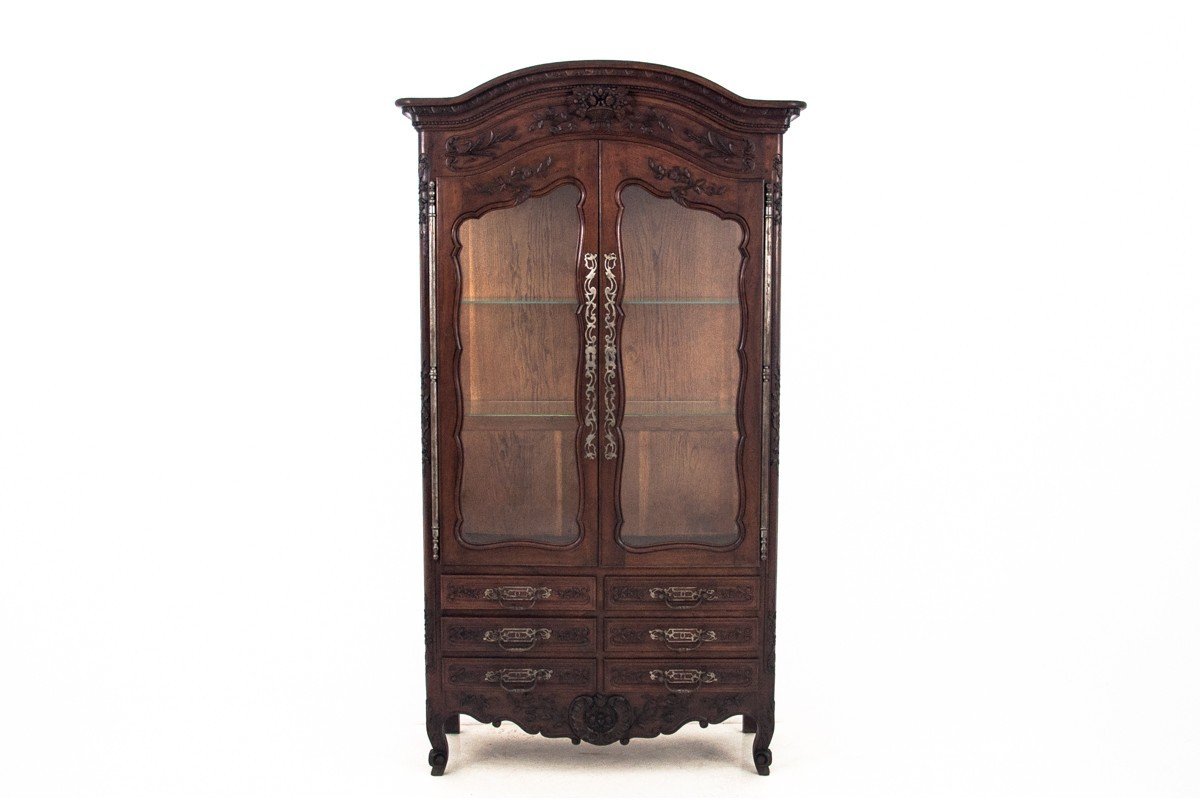 Bookcase In Carved Wood, France, Circa 1850.