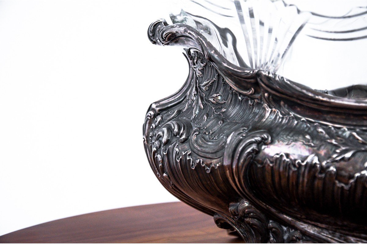 Jardinière En Argent, Poids 1708 G, France, Fin XIXe Siècle.-photo-5