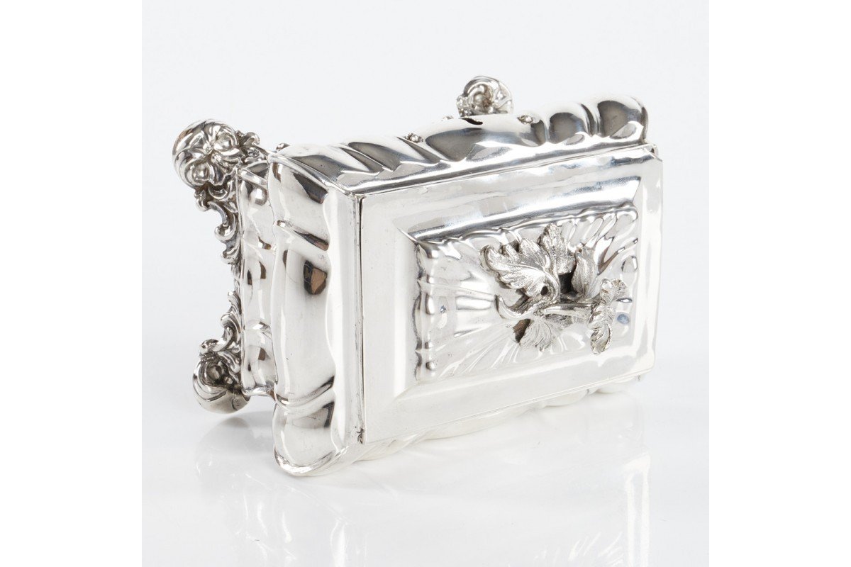 Silver Sugar Bowl, Reference Number: Christian Hammer, Stockholm 1851.-photo-1