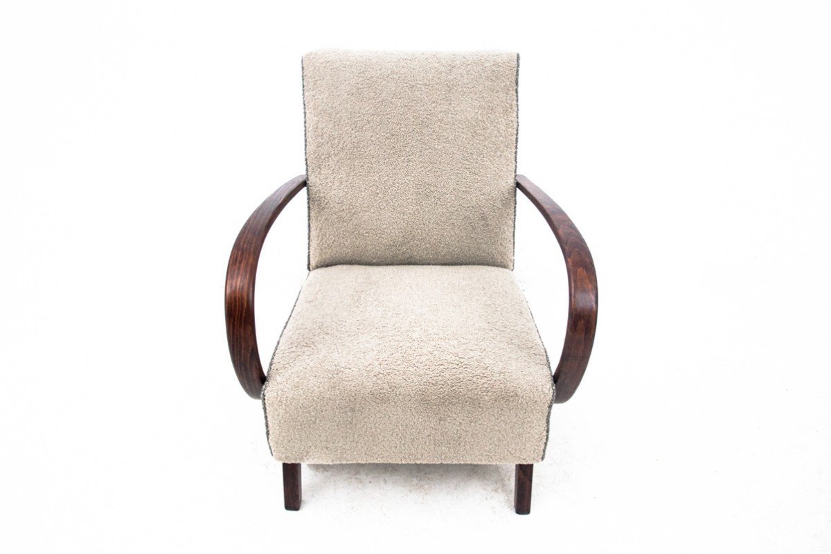 Art Deco Armchairs H-227, Czechoslovakia, 1930s. Project By J. Halabala. After Renovation-photo-3